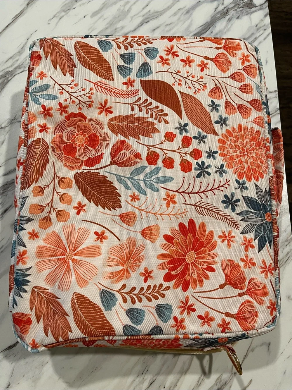 Floral Quilted Crossbody Bag with Sequin BIEN Accent